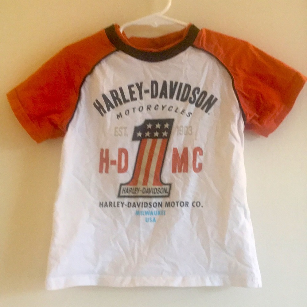 VGUC Boys 4T Vintage Harley Davidson Tee